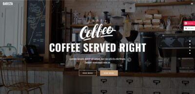 Κατασκευή Ιστοσελίδας για Coffee Shop