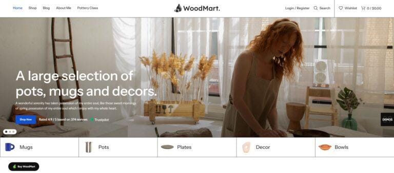 Κατασκευή Minimal Eshop για Κεραμικά